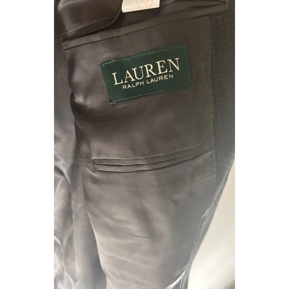 Lauren Ralph‎ Lauren Mens 50R 100% Wool Sport Coat Blazer Gray Plaid